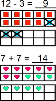 Add and Subtract with 10 Frames