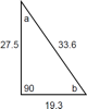 Finding Unknown Angles of Right Triangles