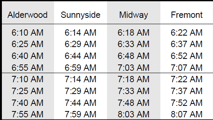 Reading a Transit Schedule