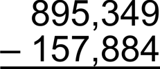 Subtract Numbers in the Hundred-Thousands
